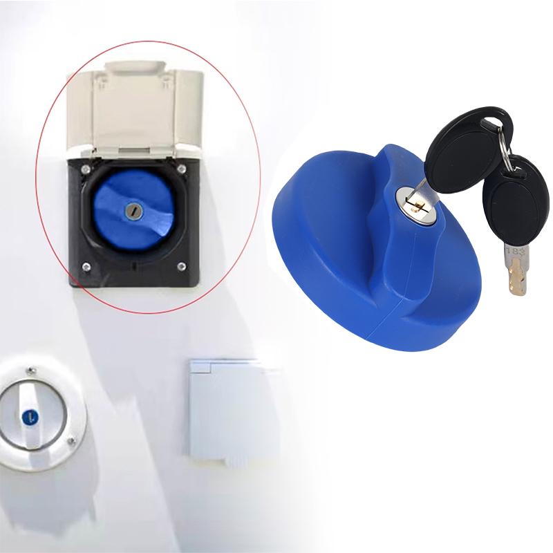 

Motorhome Caravan Replacement Water Inlet Filler Cap with Zadi Lock And 2 Keys for Bailey Swift - Locking Accessory