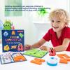Wooden Monster Search Puzzle For Kids Focus Training With Cards And Blocks