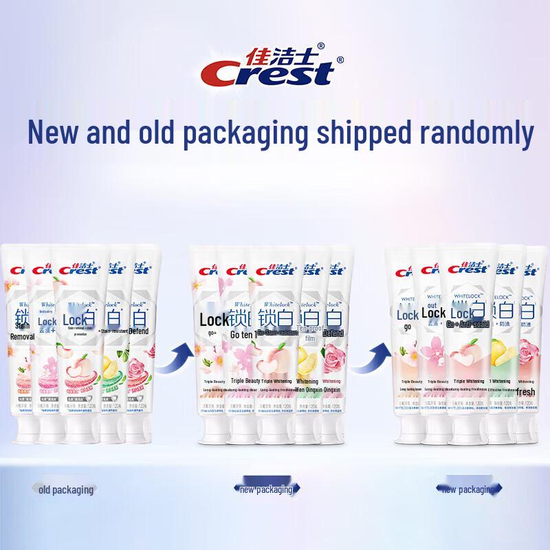 Crest Lock White Whitening Toothpaste Multi-Flavor Pack