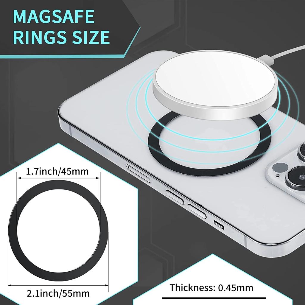 Xiaomi Metal Plate Sticker Ring For Magsafe Wireless Charger For iphone 13 Pro Max 12 Mobile Phone Magnetic Car Mount Holder Universal