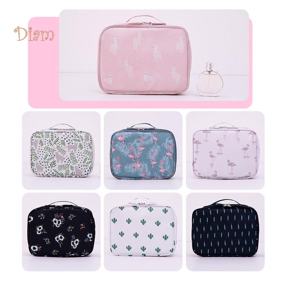TOP-MART Travel Waterproof Flower Flamingo Cosmetic Bag Mini Wash Pouch Handbag Home Decor
