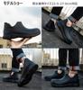 TENOCEE Stylish Kitchen Waterproof Rain EVA Size Size 37 Women's Shoes, Boots, Lightweight, Oil-Resistant, Slip-Resistant Material, 23.0cm, Black,