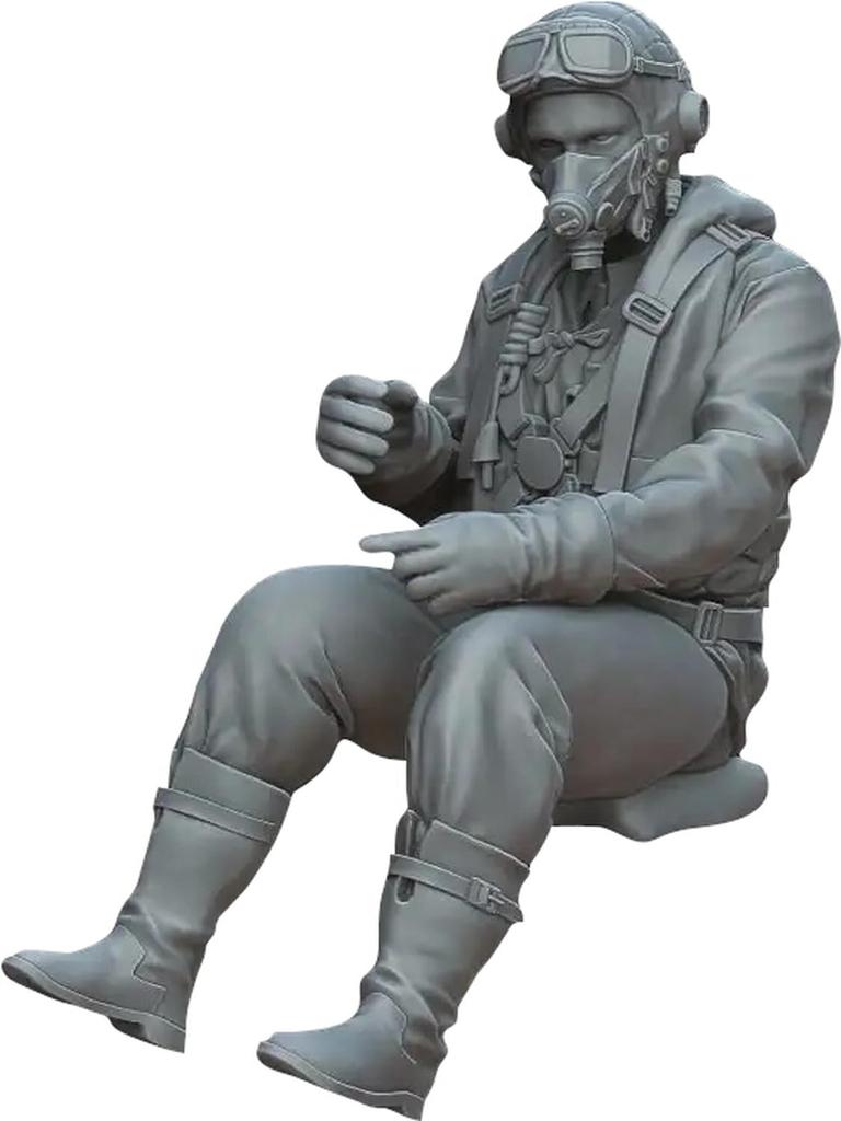 Whitestoke British Hawker Hurricane Pilot Part 2 Alma 3D Printer Kit WSPF48022 1/48 (for Hobby) (Figure)