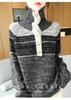 2025 Autumn/Winter Women's Elegant Soft Wool Lapel Sweater - 3-Ply Thick, Loose Fit, Slimming Design