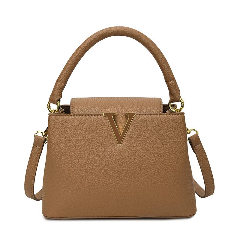 

2025 Trendy Women s High-End Lychee Grain Crossbody Bucket Bag - Light Luxury, Versatile, Fashionable Commute Accessory One Size хаки