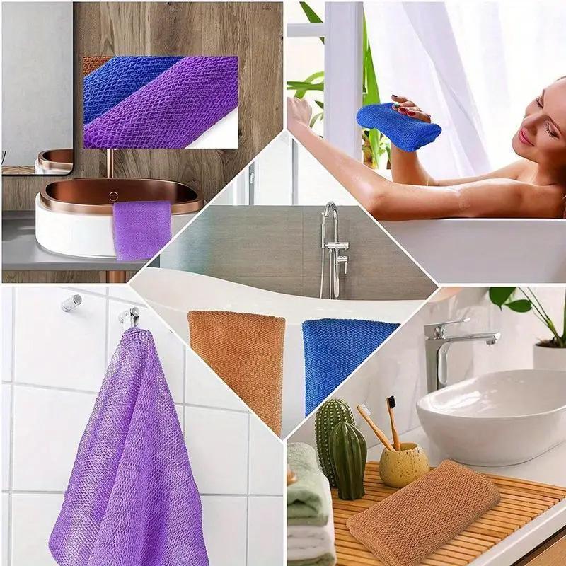 Nylon Long Mesh Exfoliating Back Scrubber Towel