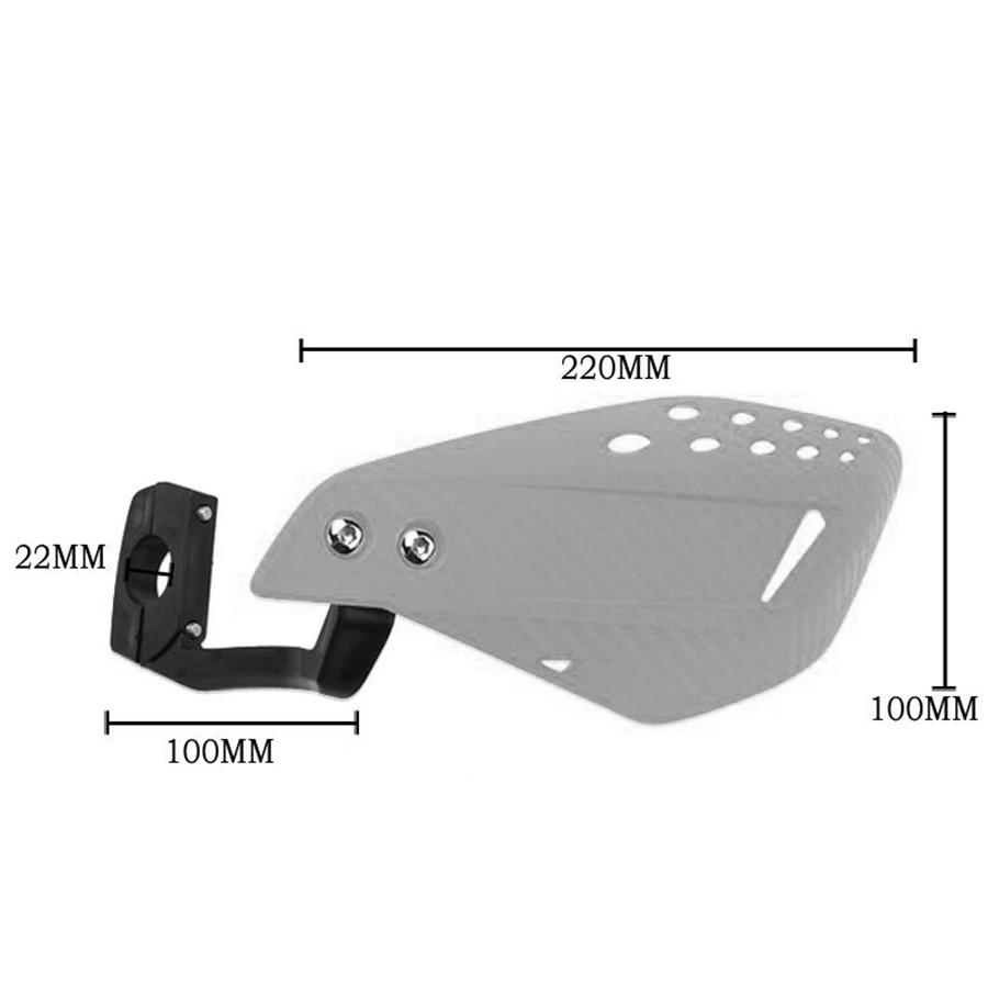 2pcs ABS Motorcycle Hand Guards Protector Shield Windproof For 7/8" Handlebar