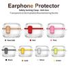 KEYSION Plating Transparent Earphone Case for AirPods Pro 3 TPU+PC Shockproof Phone Stand Hook Headphone Cover for AirPods Pro 3