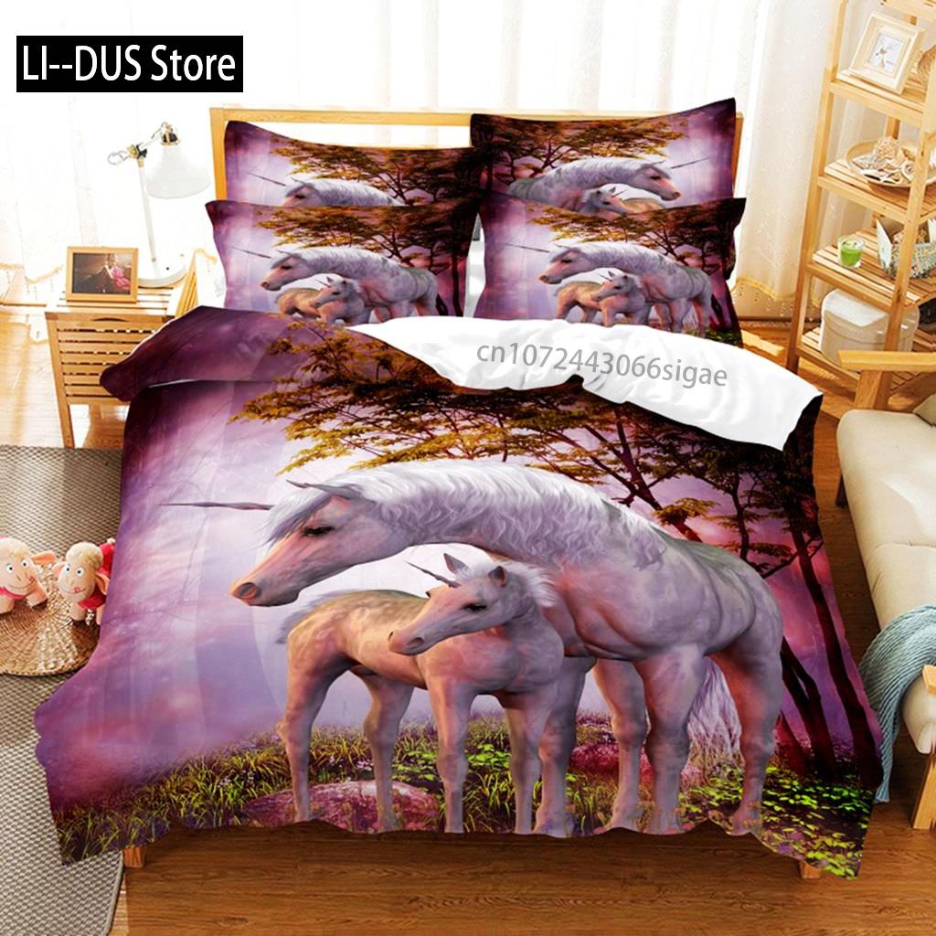 Couple Horse Bedding Set Duvet Cover Set 3d Bedding Digital Printing Queen Size Bedding Set Fashion Design