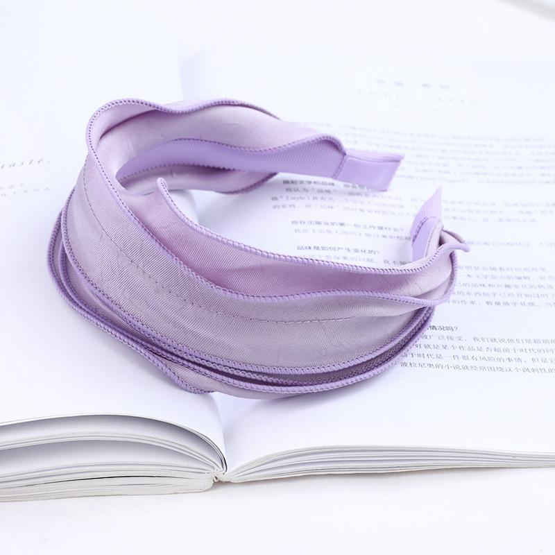 Modă Nouă Moale Femei Vară Păr Păr Cerc Păr Benzi Pentru Fete Culoare Solidă Bentițe Designer Bandă de Păr Accesorii de Păr