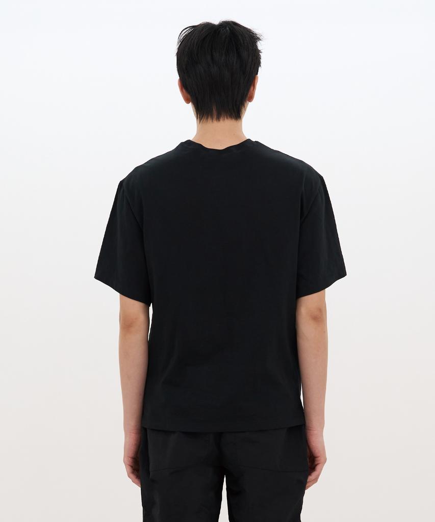Kasakasa Drawstring Layered T-Shirt Black