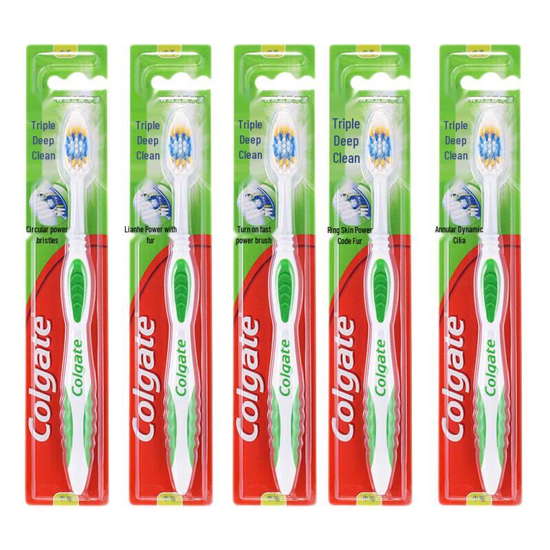 

Colgate Triple Deep Clean Charcoal Toothbrushes, 5-count