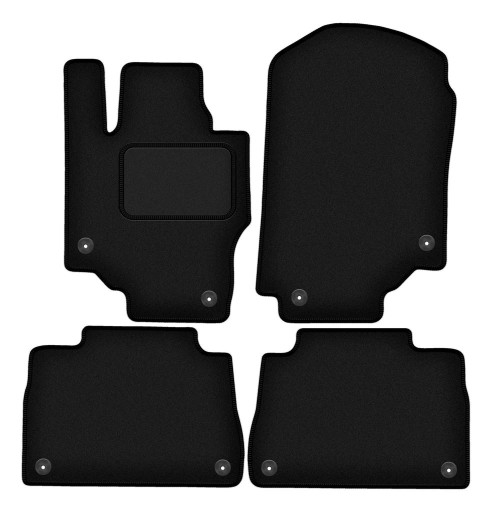 Dywaniki Samochodowe Welurowe Czarne Do: Mercedes GLE C167 SUV Coupe (2019-)