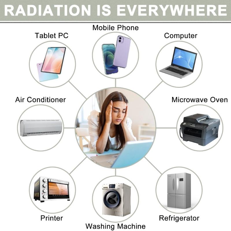 Electromagnetic Frequency Blocker Stickers for Home Electronics Laptops Tablets and Phones Shield Against Harmful Waves