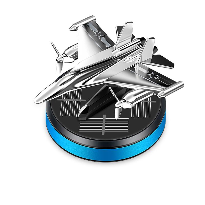 New Style Rotating Car Mounted Aircraft Light Luxury aluminum Alloy Creative Helicopter Car Home Decoration Ornaments For Gifts