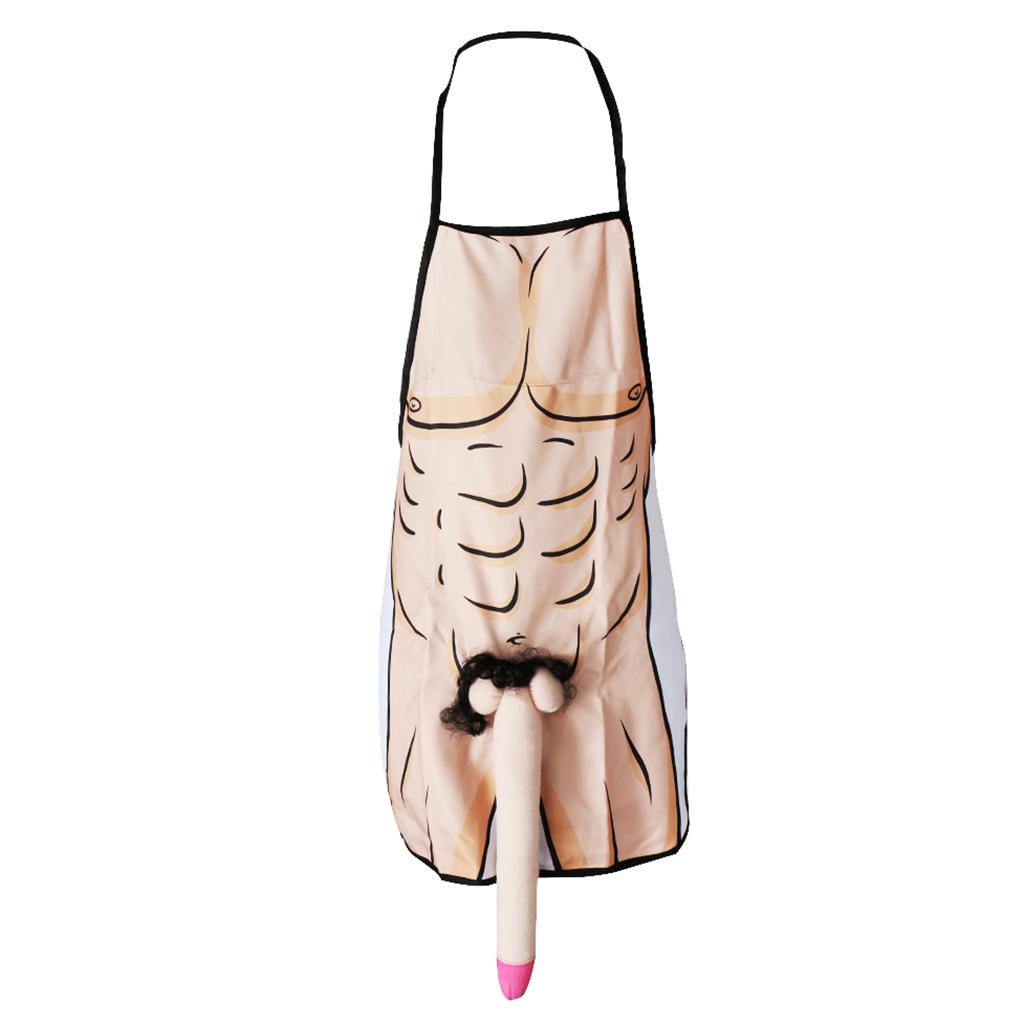 Funny Mens Apron Plush Big Pecker Willy Hen Stag Night Party Accessory