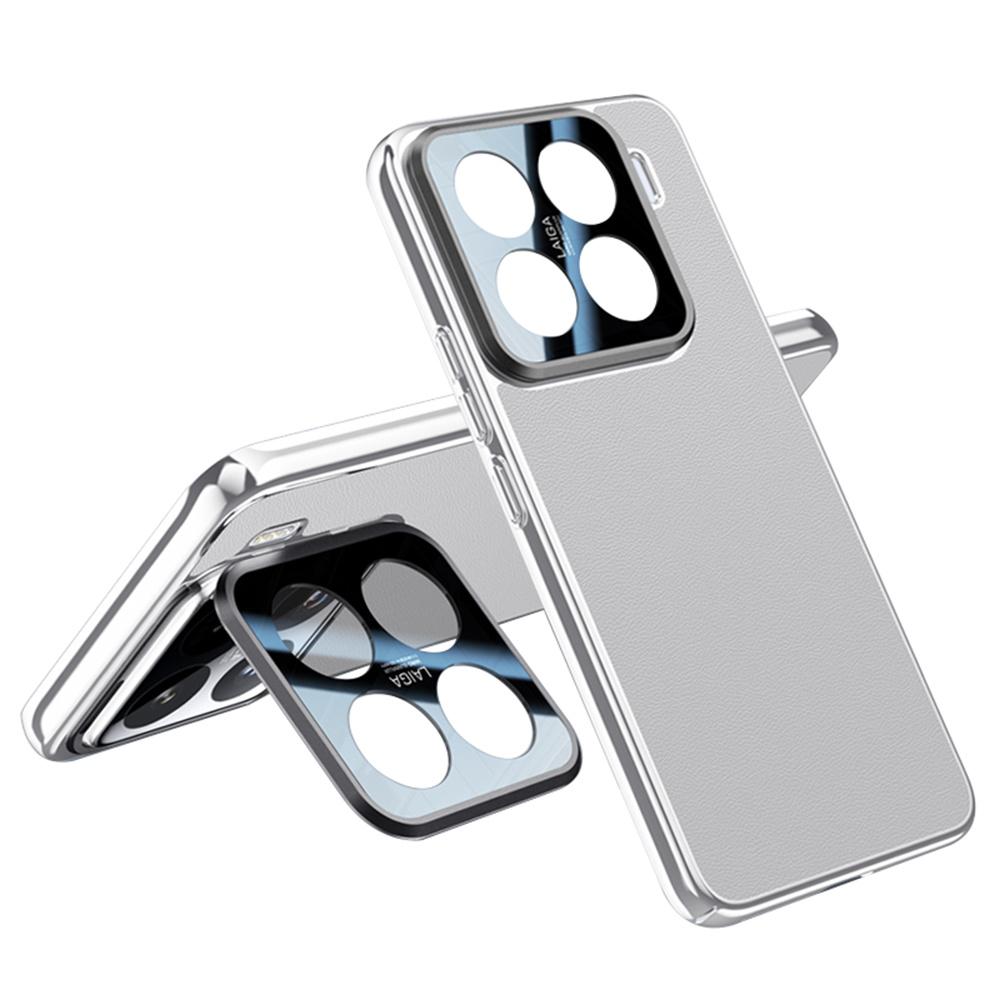 

Чохол для Xiaomi 15 Pro з захистом об єктива, підставкою, захистом від падінь, задня кришка телефону з ТПУ+ПУ Grey