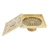 Gold Floor Drain Set Bathroom Toilet Deodorant AntiOdor AntiClogging Strainer Accessory(Shallow