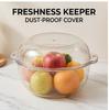 Double Layer Drain Basket Reusable Kitchen Food Washing Strainer Bowl For Fruit Vegetable Snack Storage Multi Color