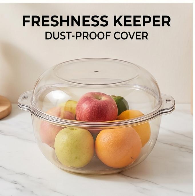 Double Layer Drain Basket Reusable Kitchen Food Washing Strainer Bowl For Fruit Vegetable Snack Storage Multi Color