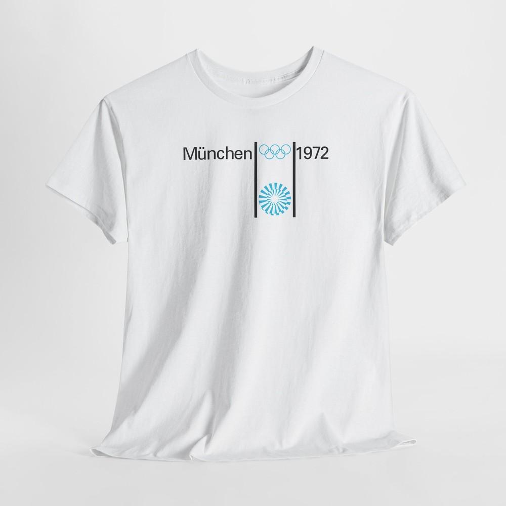 

1972 München Summer Games Munich West Germany Unisex Heavy Cotton Tshirt Tops Tee XL