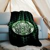 1pz Coperta Morbida in Flanella Stampata con Stemma del Celtic Football Club per Camera da Letto Adulti Soggiorno Divano Campeggio Viaggio Regali per Fan Regali di Natale