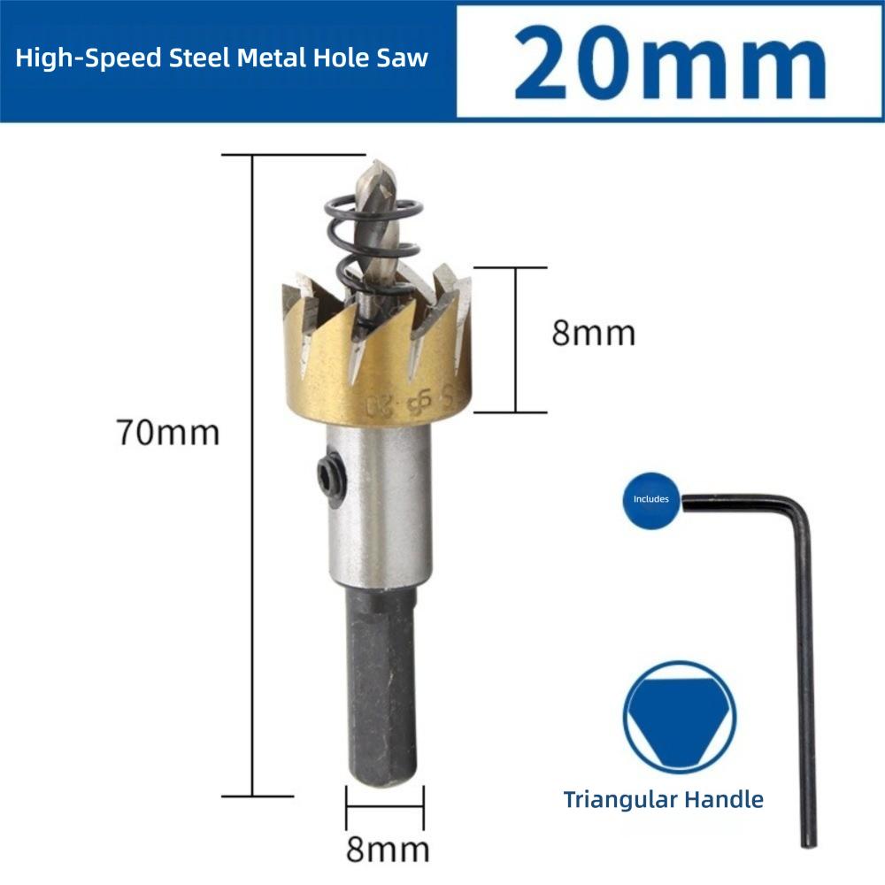 High Speed Steel Hole Saw Circular Hole Drill Bit  Cutting Metal Stainless Steel Iron and Wood