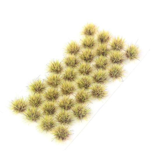 Static Grass Tuft 1:12 Scale Mini Bushy Lowland Shrubs Model Kit Miniature Artificial Grass for DIY Train Landscape Railroad Scenery Gaming Terrain