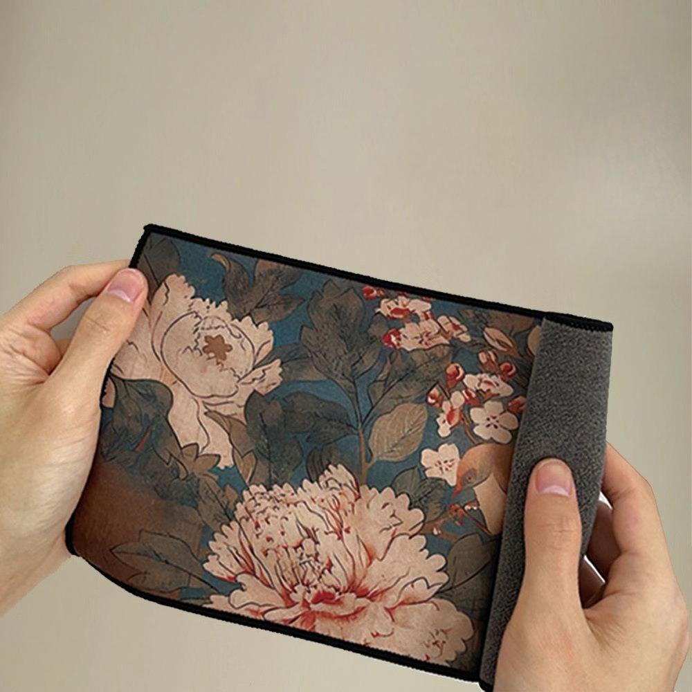 High-grade tea cloth absorbent thickened suede towel coffee table tablecloth zen rag pad tea table accessories
