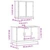 2 Piece Bathroom Furniture Set Gray Sonoma Particleboard
