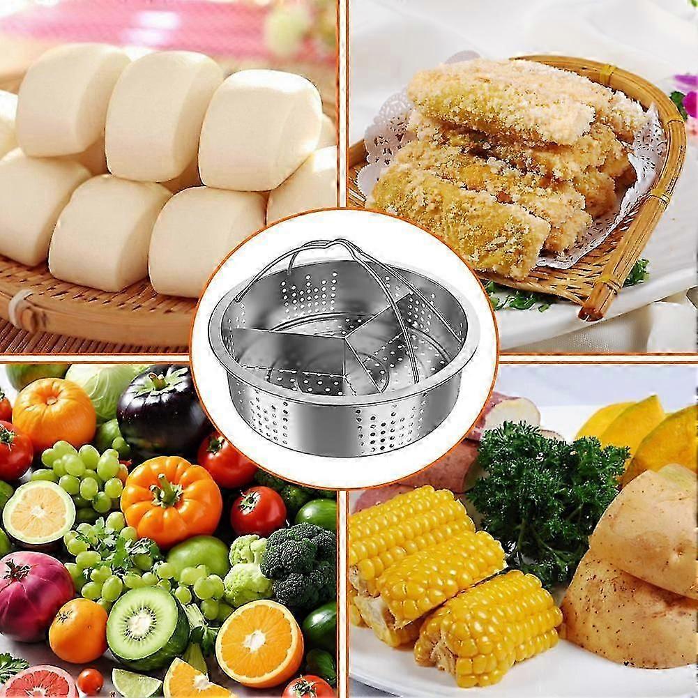 steel steamer rack for cooker 3 compartments