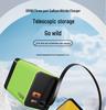 Dual-Port GaN Fast Charger with Retractable Cable for Apple, Huawei, Xiaomi
