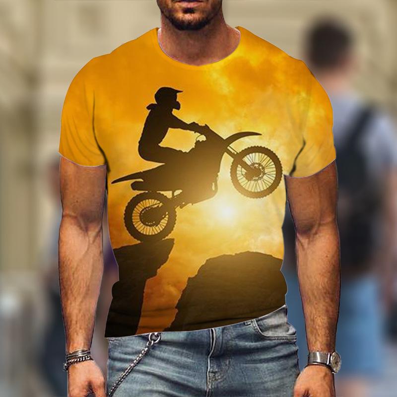 Camiseta de Verano para Hombre3DImpresión de Letras de Calavera Moda Manga Corta Ropa de Hombre Cuello O Ocio Poliéster Camiseta Ropa de Calle