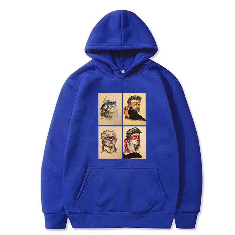 Funny Italian Turtles Art Hoodies Men Fashion Long Sleeve Sweatshirts Women Casual Harajuku Streetwear Pullovers Sudaderas