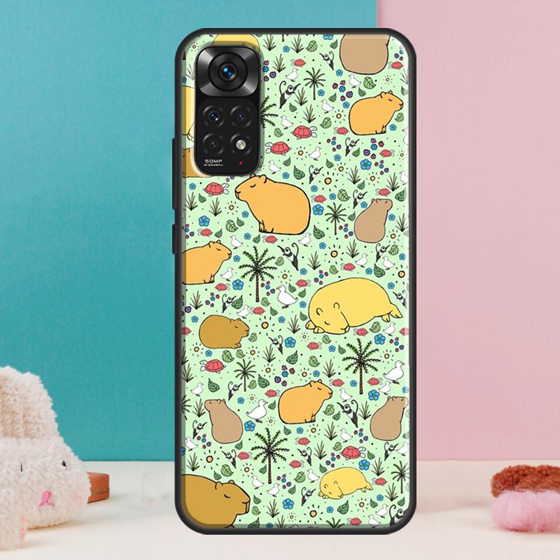 Capybara  Lovely Animal Case For Xiaomi Redmi Note 14 13 Pro 12 11 9 10 9S 10S 11S 12S Redmi 14C 13C 10C 12C Cover