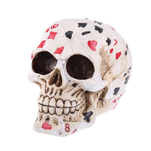 Human Skull Replicas Halloween Home Decorations Resin Craft Collections Delicate