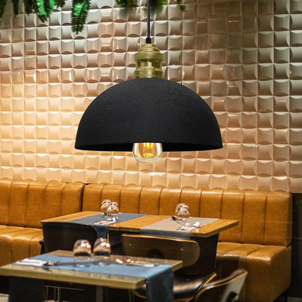 Kugel Metall Anhänger Kronleuchter Küche Büro Halle Schwarz