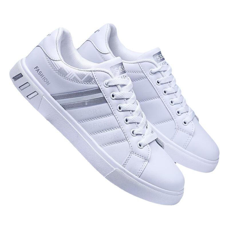 2025 spring new casual shoes extra large size men's board shoes trend breathable white shoes men's sports shoes low top