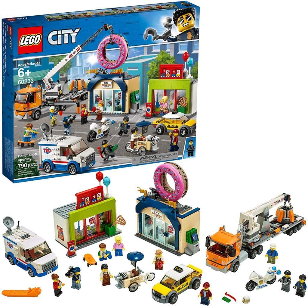 

LEGO City Гігантська вантажівка-кран в дії! Відкриття пончикової 60233 Конструктор Іграшка для хлопчиків