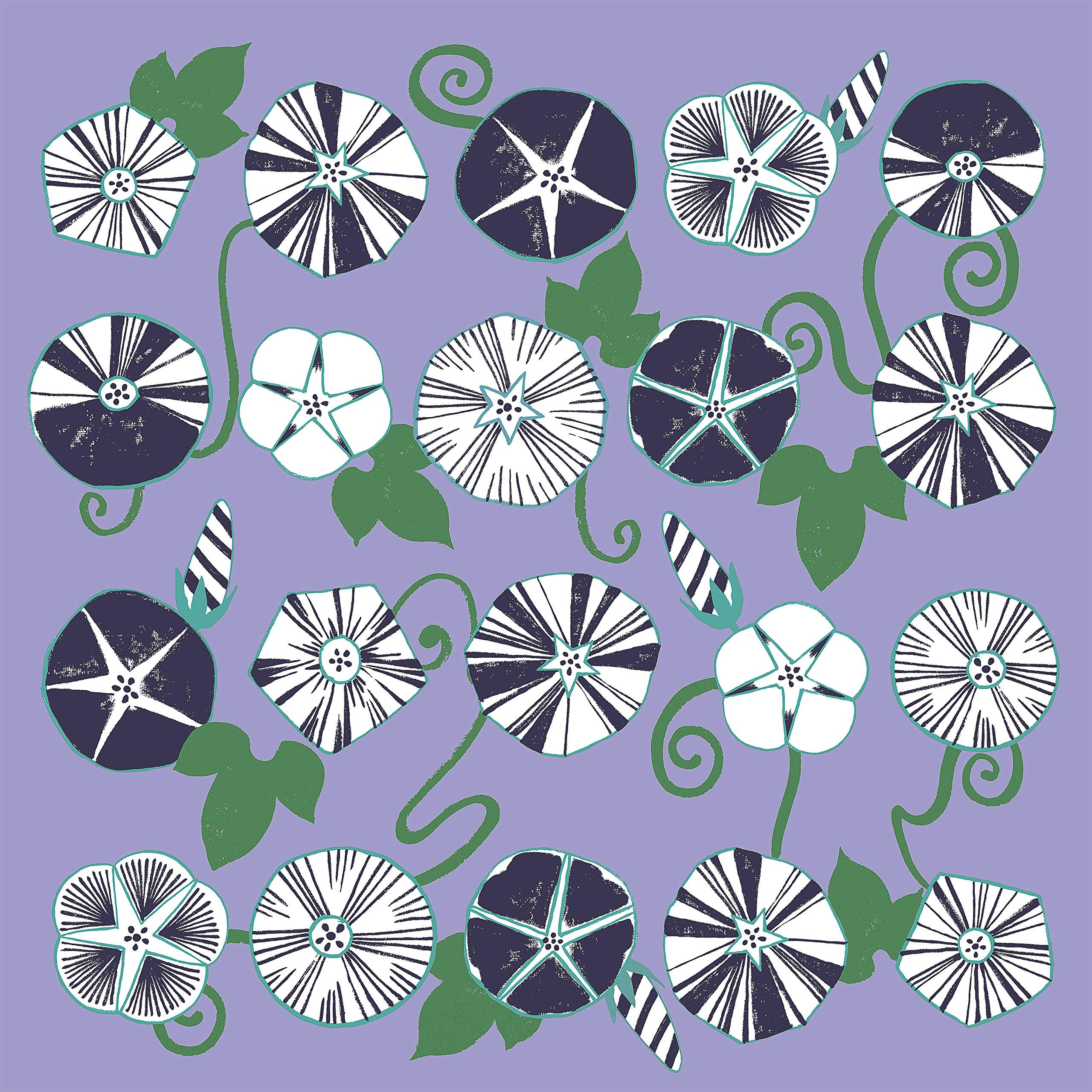 

Asakura Senfu Super Water Repellent Furoshiki Nagare Plain Weave Morning Glory 96 x 96 cm Approx.