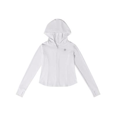 Girls' Breathable Ice Silk UPF50+ Sun Protection Hooded Jacket