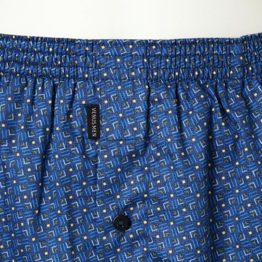 Venus 100  Cotton Geometric Print Magic Mesh Trunk Vmp1978m