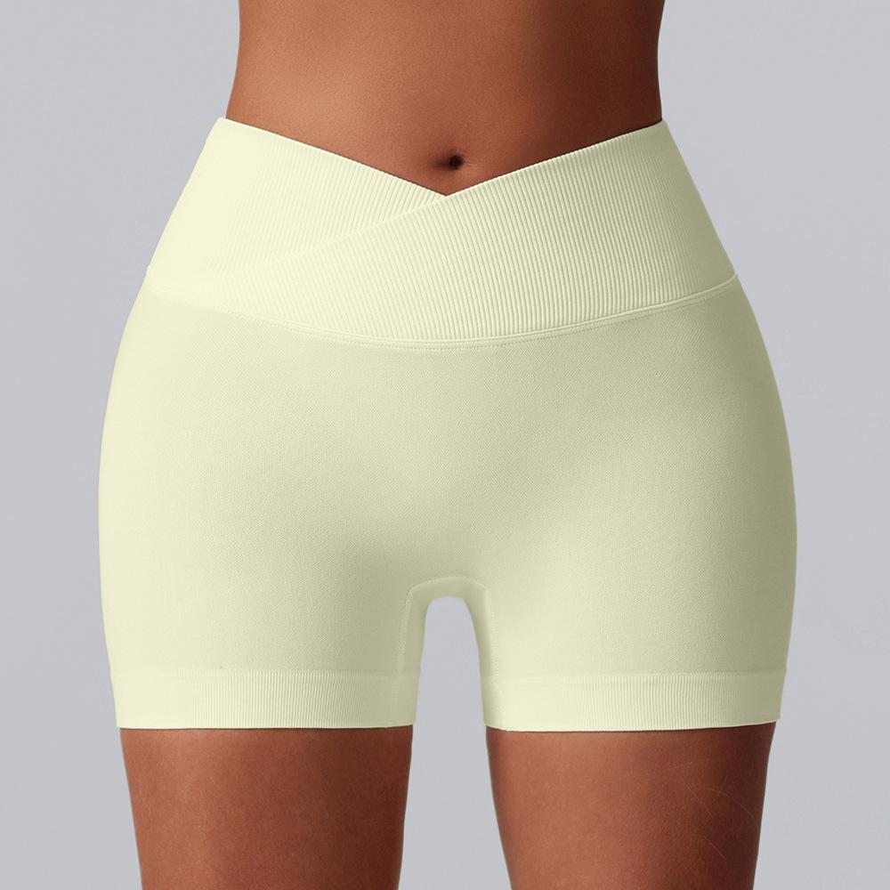 Outdoor Hip Lifting Dreiteilige Yoga-Shorts Hohe Taille Fitnesshosen Sport-Laufshorts Damen Yoga-Kleidung Schnelltrocknende Shorts Damen
