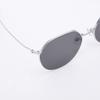 Alloaiweeo [Air Titanium] Al2501 1111G Air Titanium Panto Silver Sunglasses