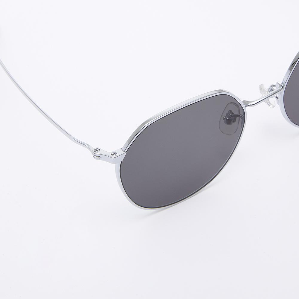 Alloaiweeo [Air Titanium] Al2501 1111G Air Titanium Panto Silver Sunglasses