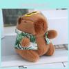 Capybara Summer Wear Plush Keychain Bag Pendant Cartoon Decoration Gift Kids