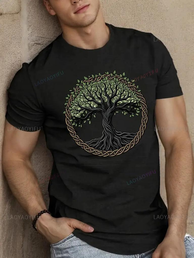 Mens Lightweight Breathable Streetwear TShirt QuickDry Summer Tee for Gym Beach Streetwear Regular Fit Round Neck Shirt