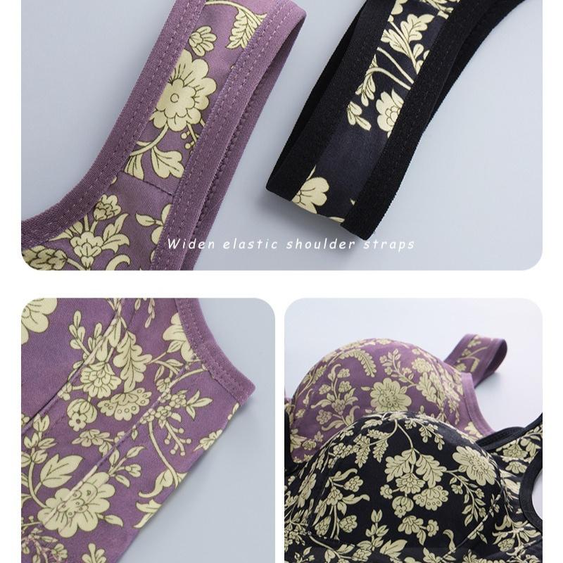 0XL-6XL Plus Size Bras Wirefree Front-closure Camisole Underwear