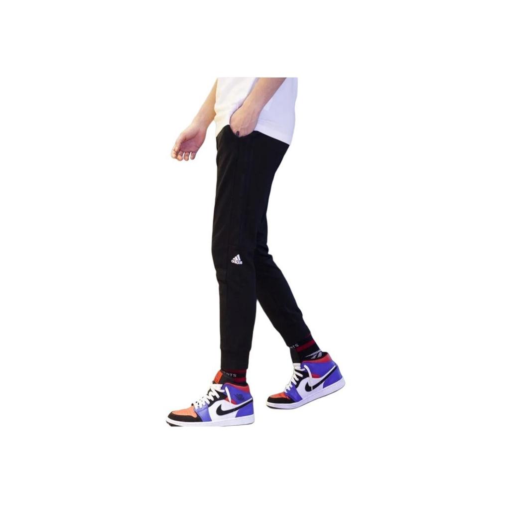 Adidas Essentials French Terry Tapered Cuff Pants Men Bottoms Black GP0939