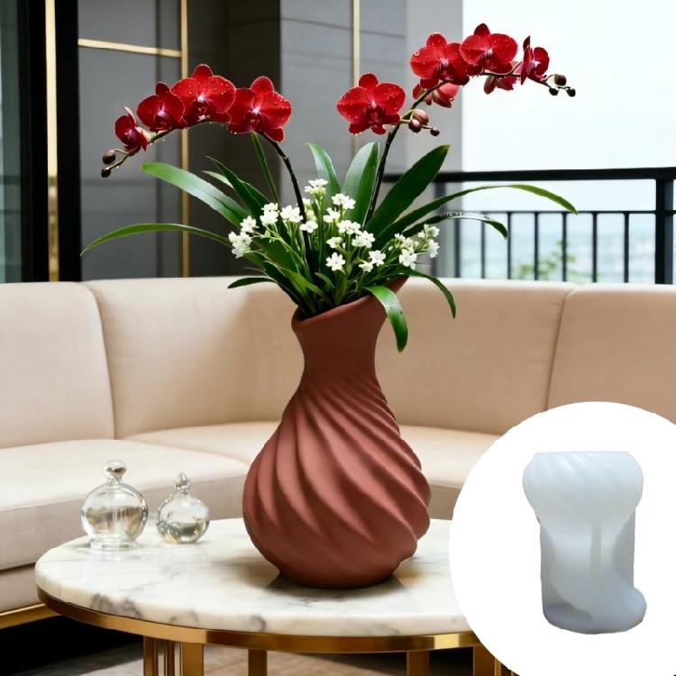 Twisted Shaped Silicone Resin Mold Creative Homes Decors Handmade Jewelry Making Reusable Easy Cleaning Silicone Texture